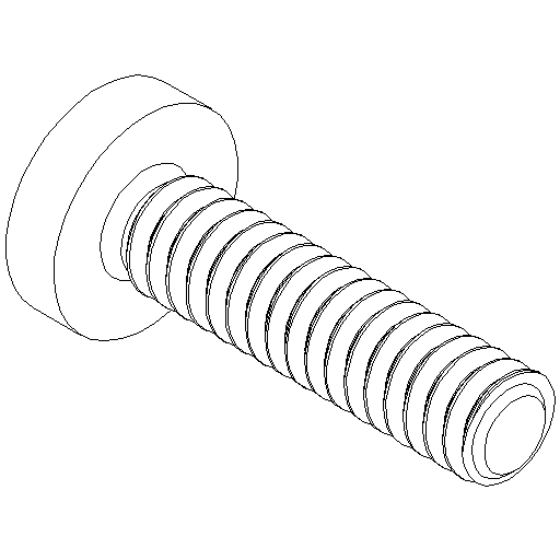 M4x16 Tornillo de cabeza plana con escotadura en cruz (SP12)