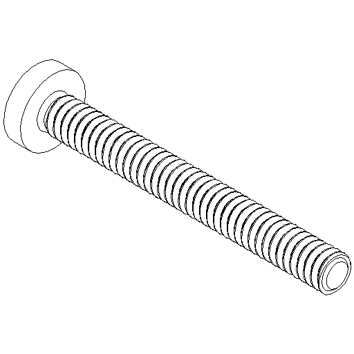 Tornillo M4x35 con ranura en cruz (SP33)