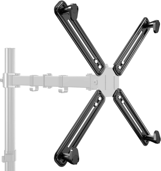 Adaptador Suptek NO VESA del kit de soporte para brazo de monitor para pantallas de 13 a 27 pulgadas, apto para 75 × 75 mm y 100 × 100 mm WK002