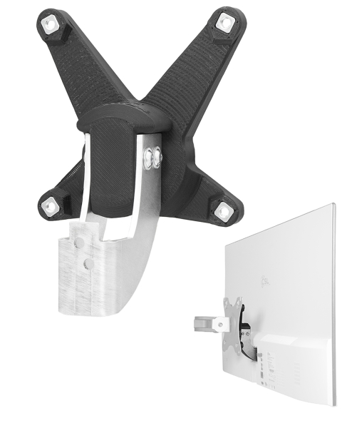 Adaptador VESA compatible con PC CSL All-in-One (F24B-GLS, F24W-GLS) - 75x75mm