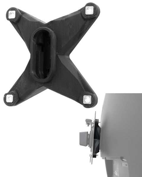 Adaptador VESA para monitor MSI Optix (G24C, G241VC, MAG341CQ y más) - 75x75mm