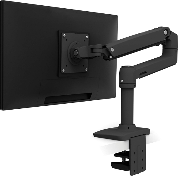 Ergotron LX Soporte de Escritorio para Monitor (Negro) para Pantallas de hasta 34 Pulgadas (Brazo para Monitor Premium con Tecnología Patentada Constant Force para un Posicionamiento sin Esfuerzo de hasta 11,3 kg.)