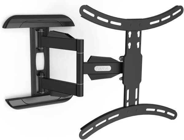 Hama Soporte de Pared para TV Giratorio e Inclinable para TV de 32-65 Pulgadas (Fullmotion) (Extensible hasta 40,7 cm – VESA 400x400, Carga 35 kg – Incl. tacos Fischer y 10 años de garantía.)