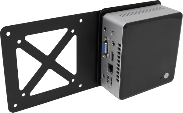 HumanCentric Placa de Extensión VESA para Mini PC Intel NUC (Montaje en Brazo de Monitor) (Placa adaptadora para fijar el NUC detrás del monitor – VESA 75x75 y 100x100 mm.)