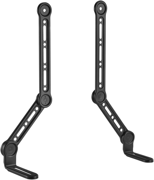 my wall Soporte Universal de Barra de Sonido para TV de hasta 49 Pulgadas (HZ32-1L) (Fijación que ahorra espacio en la pantalla (Inclinable y Giratorio) hasta 15 kg – Con protección contra vibraciones y 20 años de garantía)