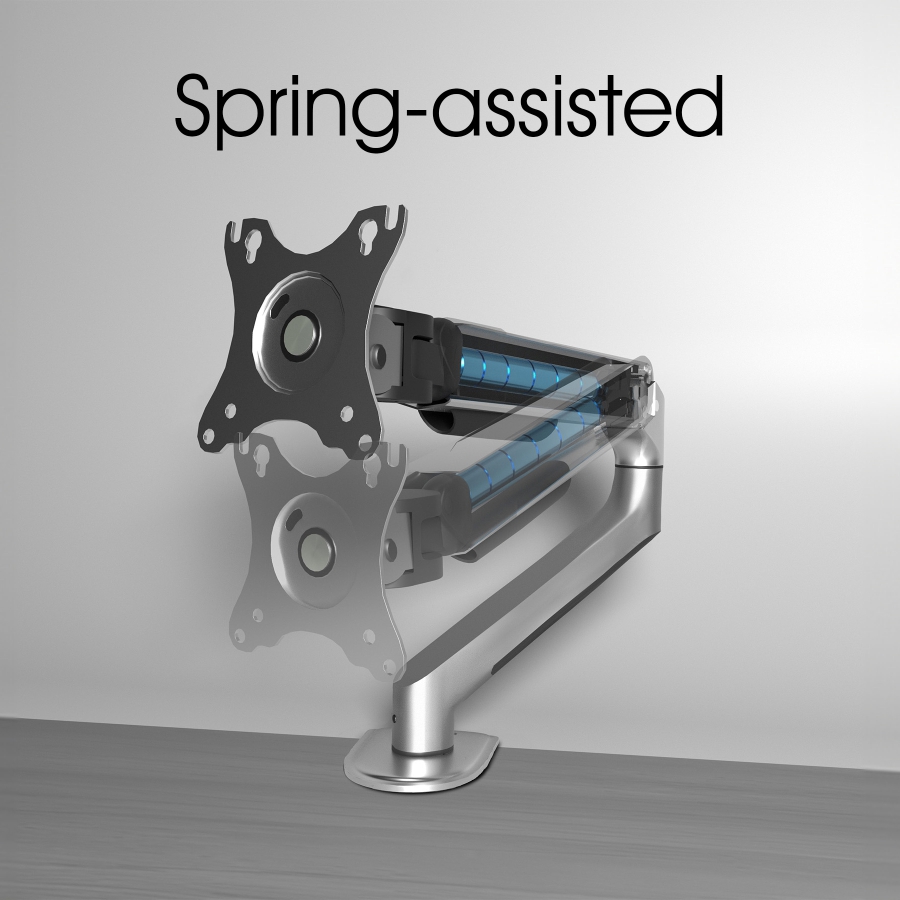 3IDEE Soporte para dos monitores | Para 2 monitores con pantallas de 17"-32" | Altura ajustable - hasta 9 kg por brazo