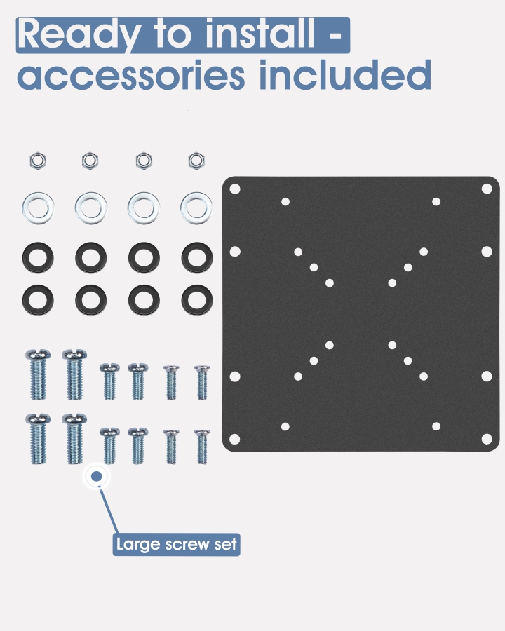 Adaptador VESA 3IDEE 200x200 (100x100 a 200x200)