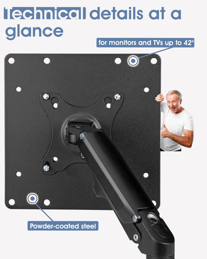 Adaptador VESA 3IDEE 200x200 (100x100 a 200x200)