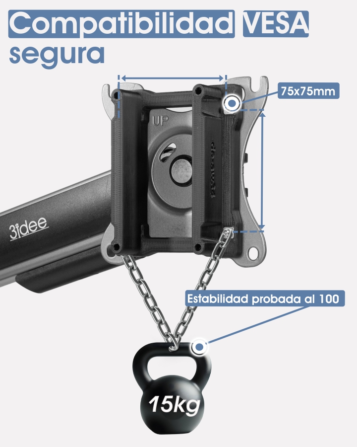 Adaptador VESA compatible con DELL Alienware Gaming Monitor (AW3423DW)