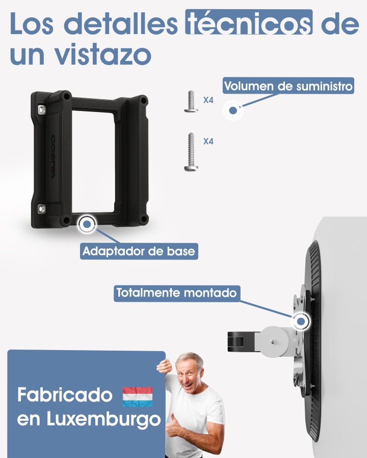 Adaptador VESA compatible con DELL Alienware Gaming Monitor (AW3423DW)