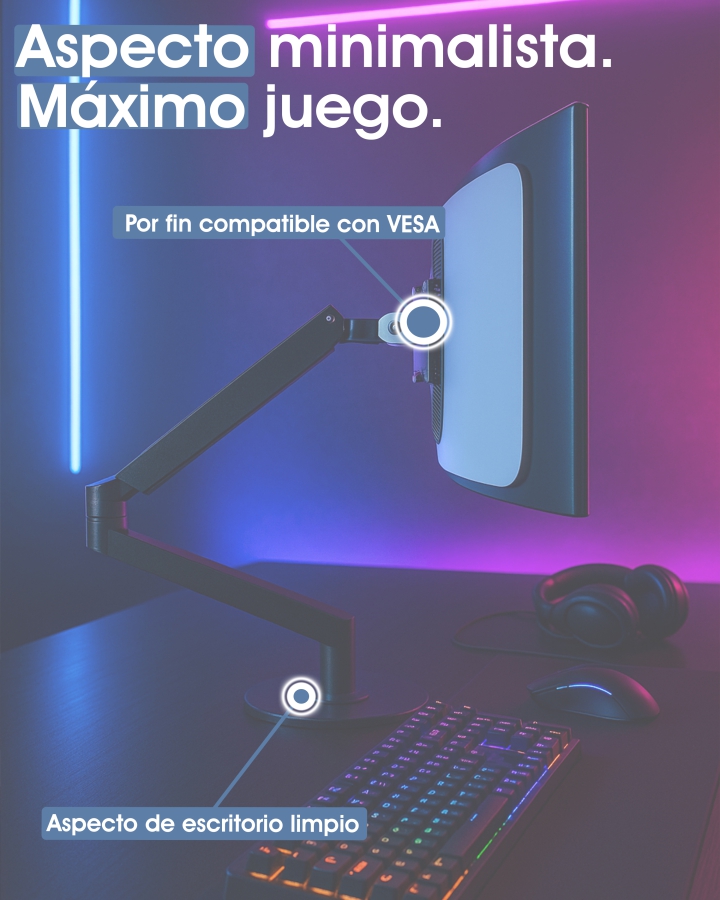 Adaptador VESA compatible con DELL Alienware Gaming Monitor (AW3423DW)