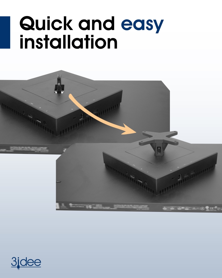 Adaptador VESA compatible con el monitor HP Omen Gaming (25i) - 75x75mm