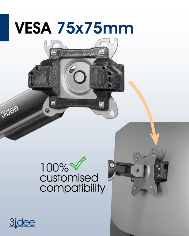 Adaptador VESA compatible con monitor BenQ (EX3203R, EX3501R, XR3501)