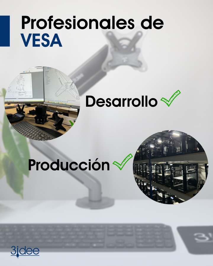 Adaptador VESA compatible con monitor HP (22m, 24m, 27m)