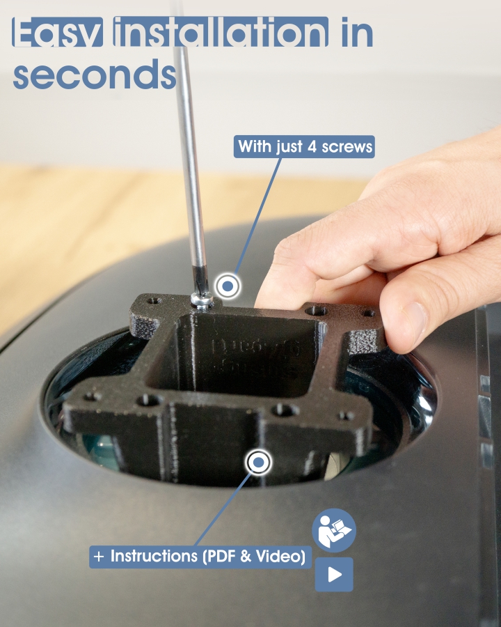 Adaptador VESA compatible con monitores Samsung (Odyssey G7, G6, CRG9, CHG9, CHG90 y más)