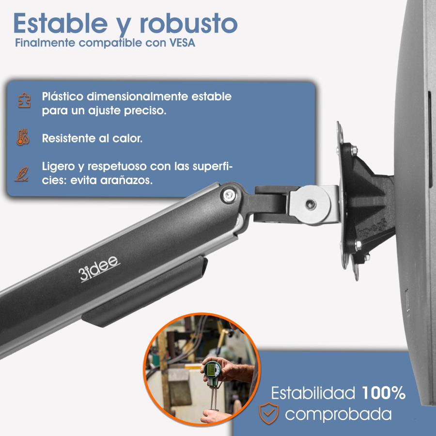 Adaptador VESA para HP Serie 5 PRO y Serie E G5 (524pf, 527pf, 527pq, 524pu, 527pu, E24q, E27q, E32k, etc.)