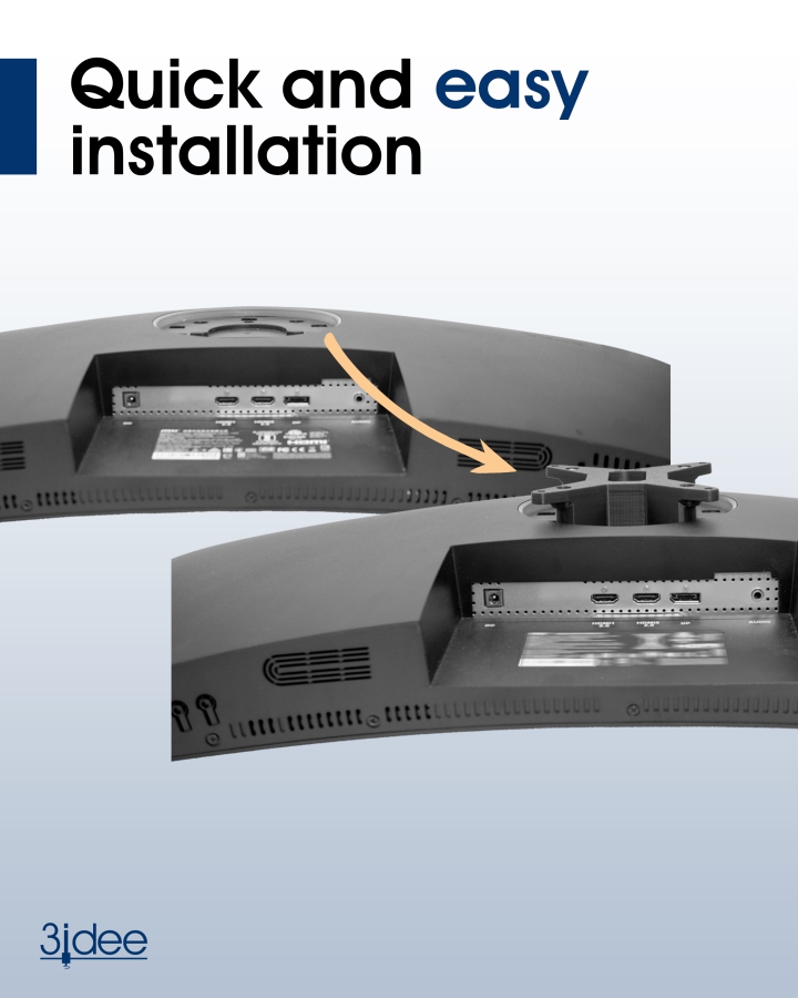 Adaptador VESA para monitor MSI Optix (MAG342CQR, MAG301CR2, AG321CQRDE, MAG342CQRVDE)