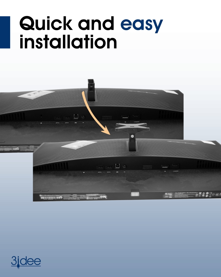 Adaptador VESA para monitor Omen by HP Gaming (27 y X27) - 75x75mm