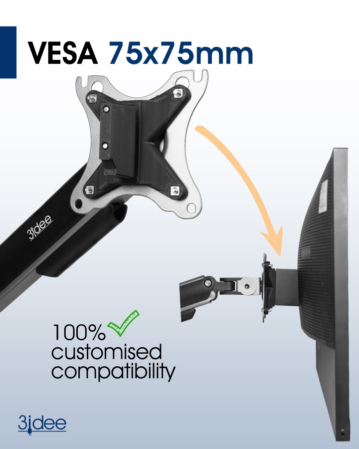 Adaptador VESA para monitor Omen by HP Gaming (27 y X27) - 75x75mm