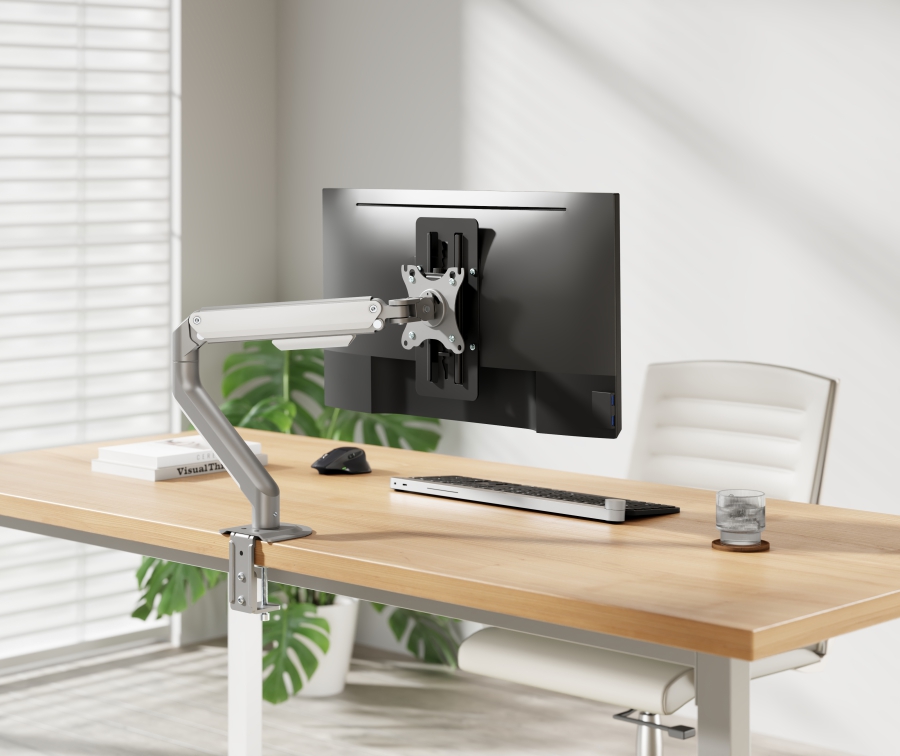 Adaptador VESA VertiFlex, ajustable en altura, adaptador de montaje VESA para monitor, placa VESA 75x75, ajustable hasta 15 cm, soporta monitores de hasta 8 kg