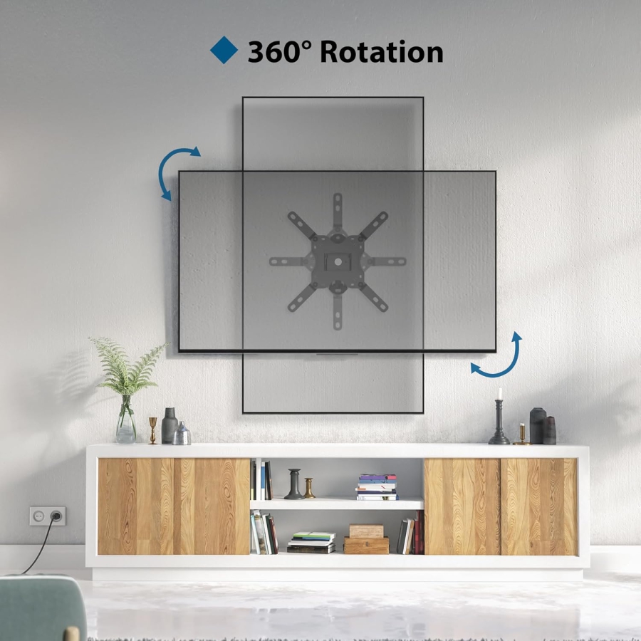 BONTEC Soporte de pared para pantallas de 13-42 pulgadas, hasta 20 kg