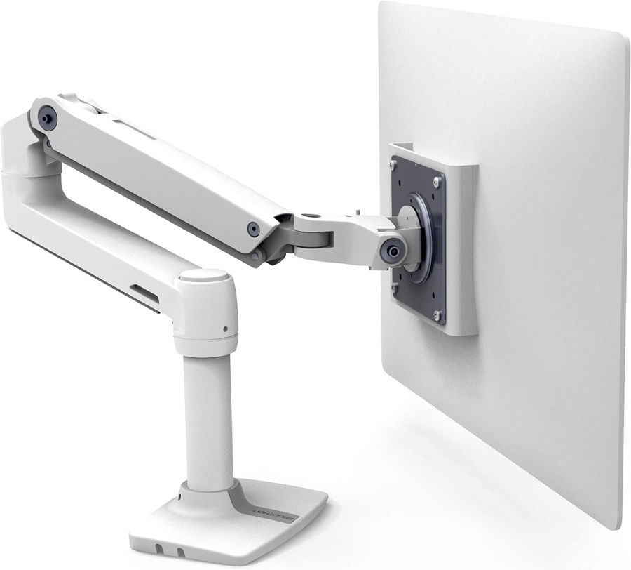 Brazo para monitor Ergotron LX blanco 34" | hasta 11,3 kg (Brazo para Monitor Premium con Tecnología Patentada Constant Force para un Posicionamiento sin Esfuerzo de hasta 11,3 kg)