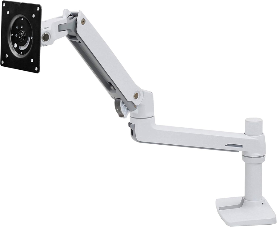Brazo para monitor Ergotron LX blanco 34" | hasta 11,3 kg (Brazo para Monitor Premium con Tecnología Patentada Constant Force para un Posicionamiento sin Esfuerzo de hasta 11,3 kg)