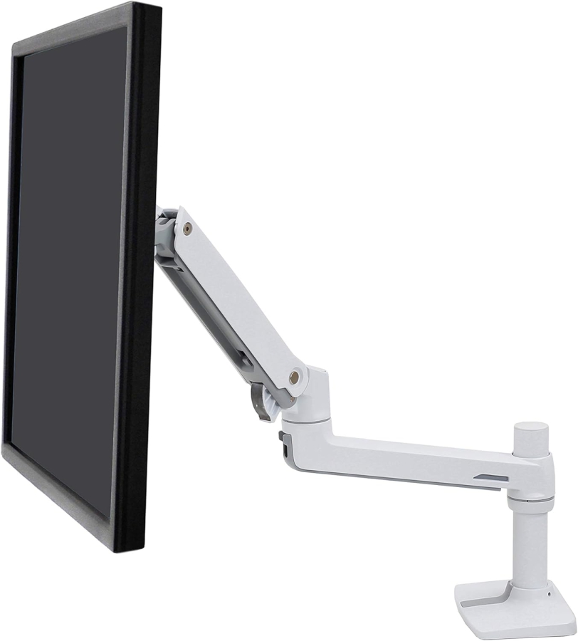 Brazo para monitor Ergotron LX blanco 34" | hasta 11,3 kg (Brazo para Monitor Premium con Tecnología Patentada Constant Force para un Posicionamiento sin Esfuerzo de hasta 11,3 kg)
