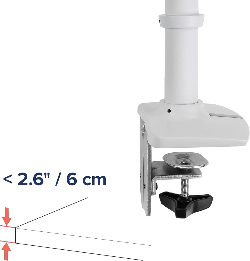 Brazo para monitor Ergotron LX blanco 34" | hasta 11,3 kg (Brazo para Monitor Premium con Tecnología Patentada Constant Force para un Posicionamiento sin Esfuerzo de hasta 11,3 kg)