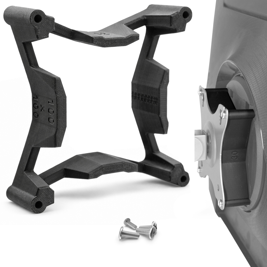 Espaciador VESA 100x100mm - 30mm de distancia - incl. tornillos - compatible con muchos monitores