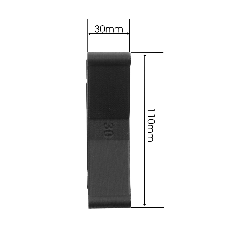 Espaciador VESA 100x100mm - 30mm de distancia - incl. tornillos - compatible con muchos monitores (Samsung, HP, MSI, Dell)