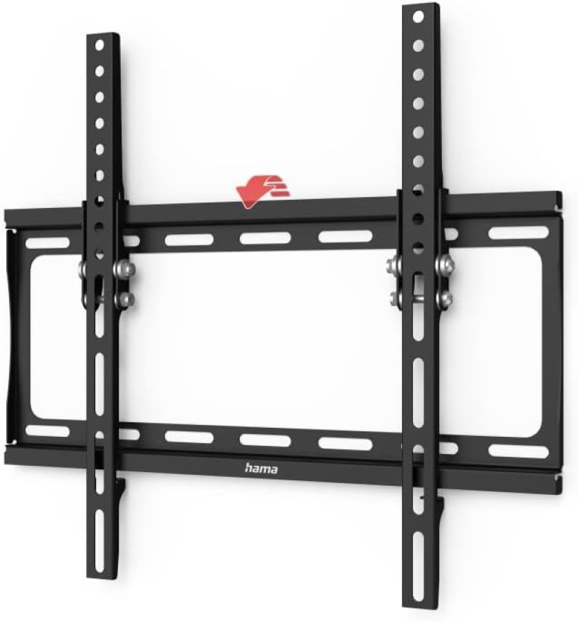 Hama Soporte de Pared TV Inclinable para Televisores de 32-75 Pulgadas (VESA 400x400) (Soporte TV ultraplano (2,4 cm distancia a la pared) – Inclinable de forma continua 10°, carga hasta 35 kg.)