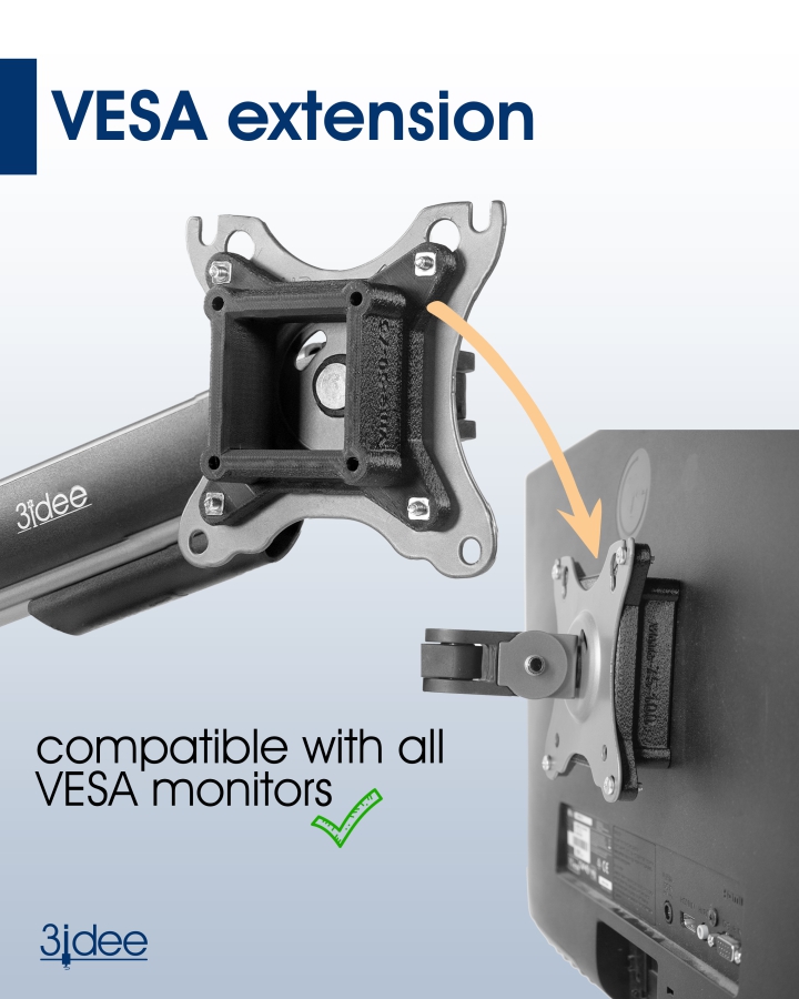 Kit adaptador VESA 3IDEE 50–100