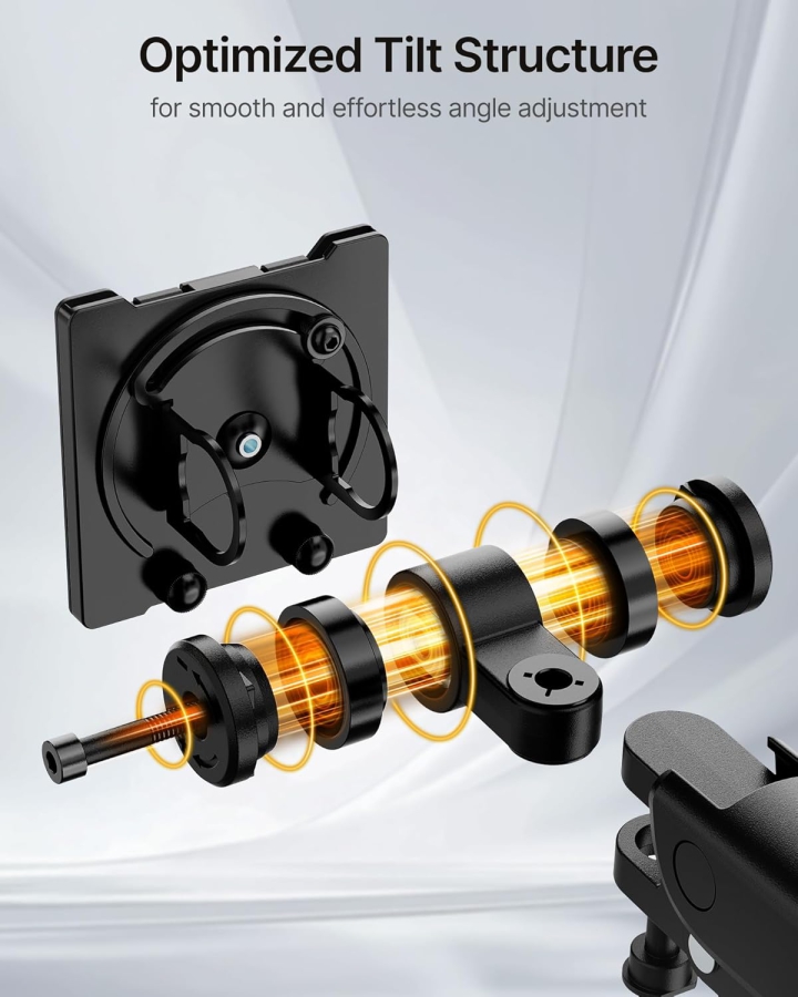 monTEK Soporte 1 monitor para monitores de 17-57", hasta 27 kg, barra extendida, carga extrema, con USB-C, para monitores gaming