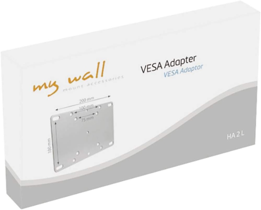 my wall HA2L Adaptador VESA – Ampliación para Soportes de TV (75/100 a hasta 200) (75/100 a 200 | plata)