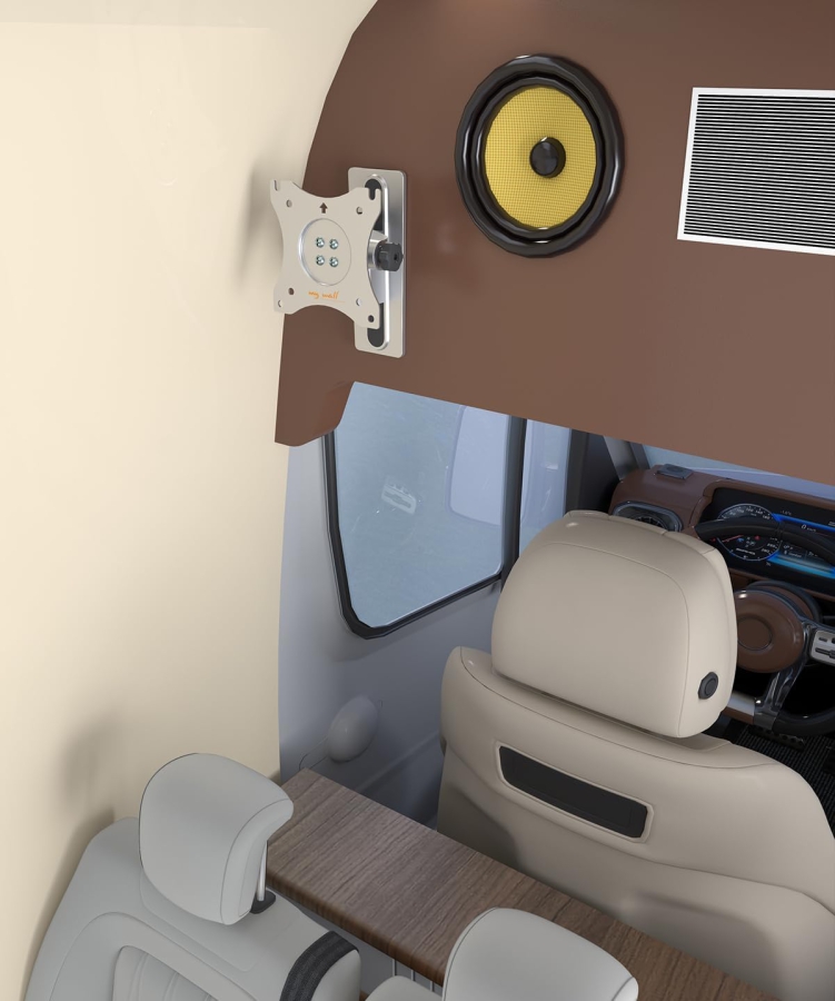 My Wall HC1-1L Soporte de Pared para TV para Autocaravanas y Caravanas (13-32 Pulgadas) – Bloqueable y Compacto (Viaje seguro gracias al bloqueo: Soporte de 1 articulación, Inclinable 55° y Giratorio – Para pantallas de 33-81 cm – 20 años de garantía.)