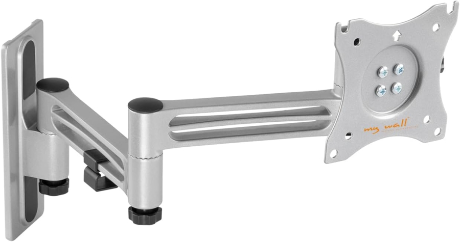 My Wall Soporte de Pared para TV para Autocaravanas y Caravanas (HC1-3L) – Bloqueable y Antivibraciones (Ver la TV seguro en el viaje: Giratorio, Inclinable y Bloqueable – Para pantallas hasta 15 kg – 20 años de garantía.)