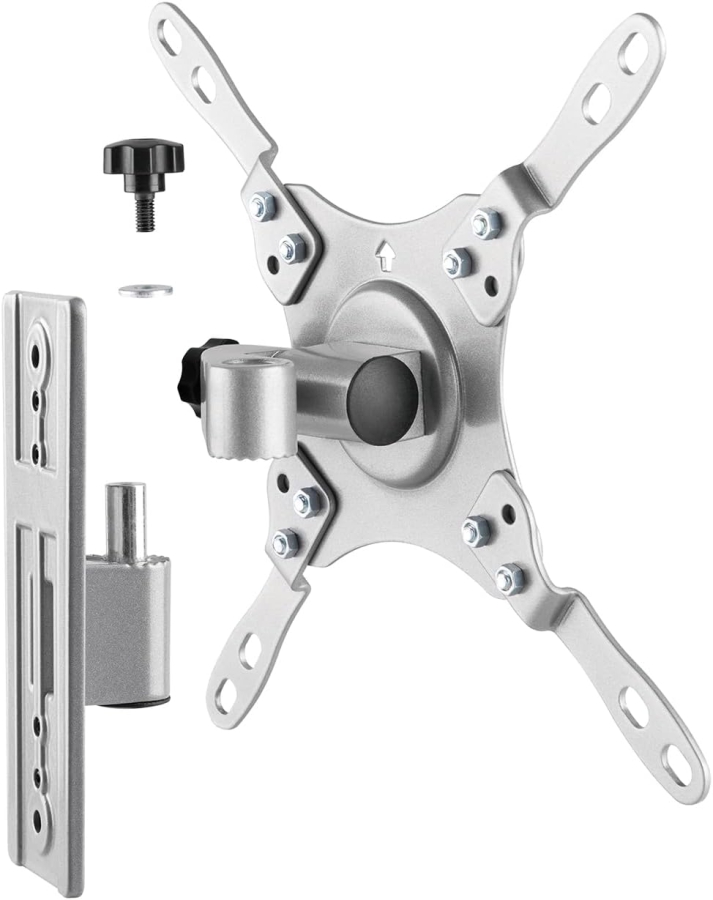 My Wall Soporte de Pared para TV para Autocaravanas y Caravanas (HC2-1L) – Bloqueable y Antivibraciones (Sujeción segura durante el viaje: Bloqueable, Giratorio e Inclinable – Hasta 15 kg – 20 años de garantía.)