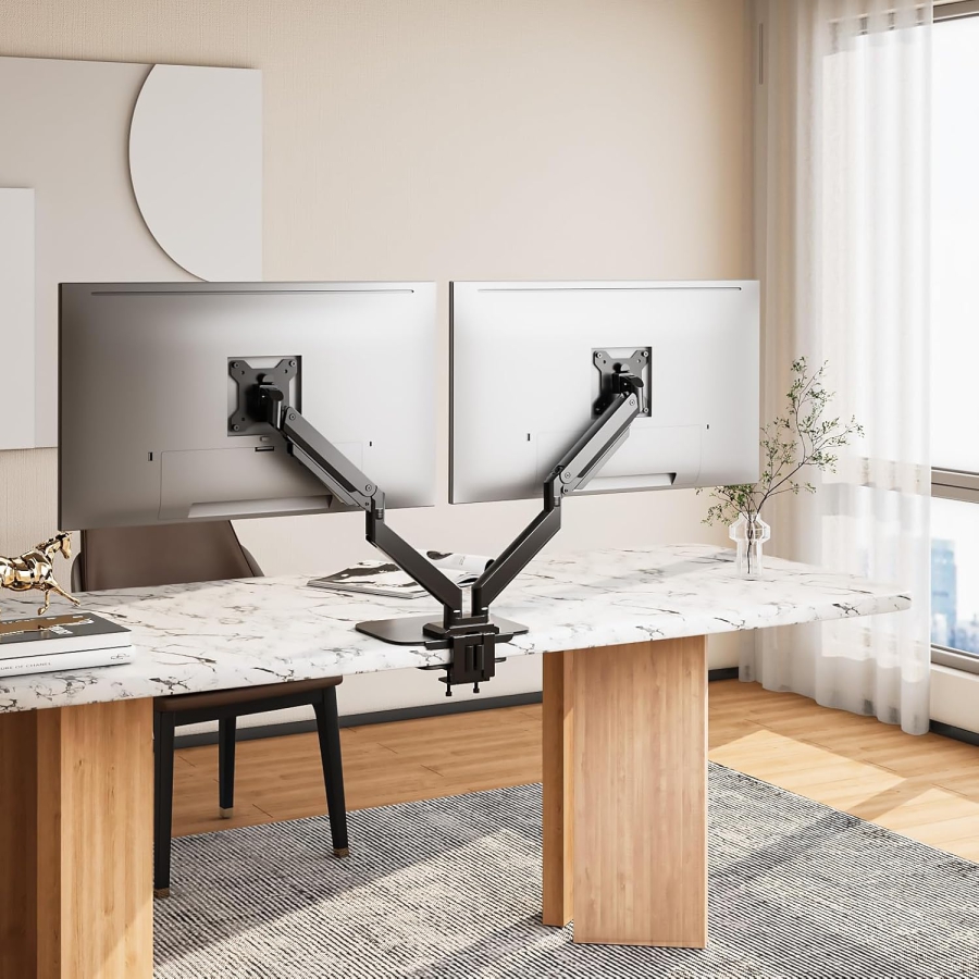 PUTORSEN Placa de Refuerzo para Soporte de Monitor para Tableros Finos y de Vidrio (Acero) (Placa protectora para distribución de peso en brazos de monitor – Apta para fijación por abrazadera y ojal.)