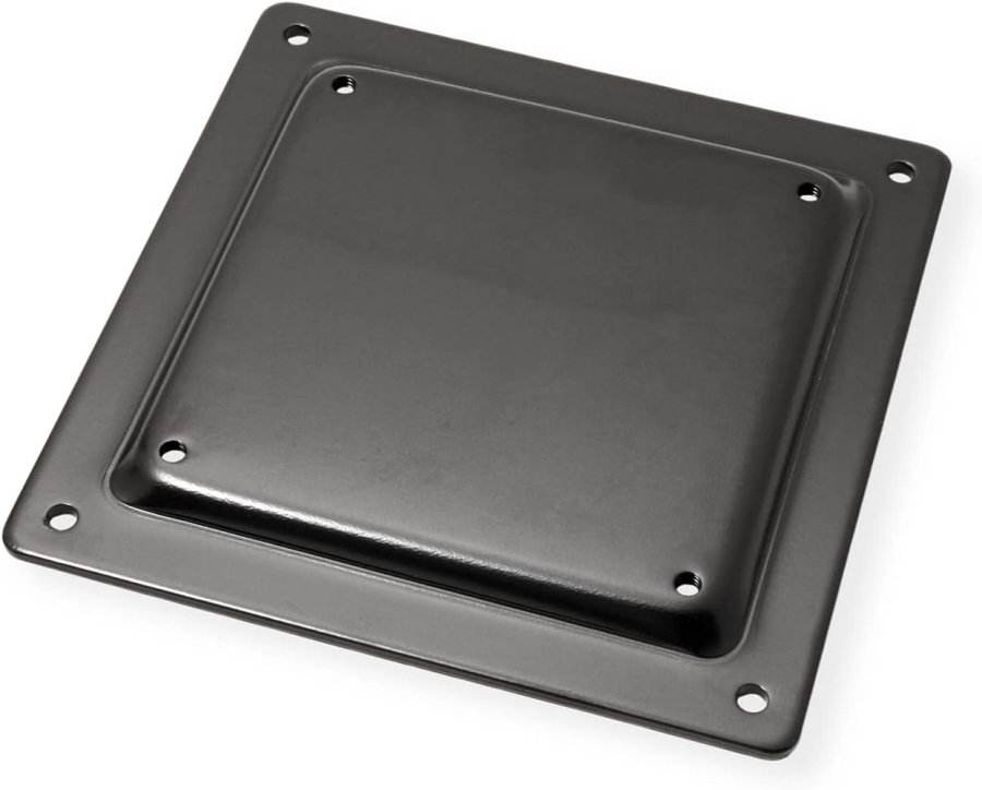 ROLINE Adaptador VESA 75x75 a 100x100 mm – Placa adaptadora para soportes de monitor (Estable extensión de acero para fijar pantallas VESA 100 a brazos VESA 75 – Incl. tornillos y protección contra arañazos)