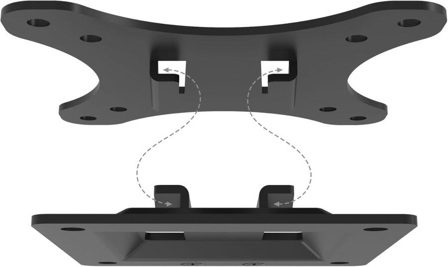 Soporte de pared DIGITUS para monitores LCD/LED de hasta 81 cm (32"), soporte fijo, carga máxima de 18 kg, VESA máximo 100x100.