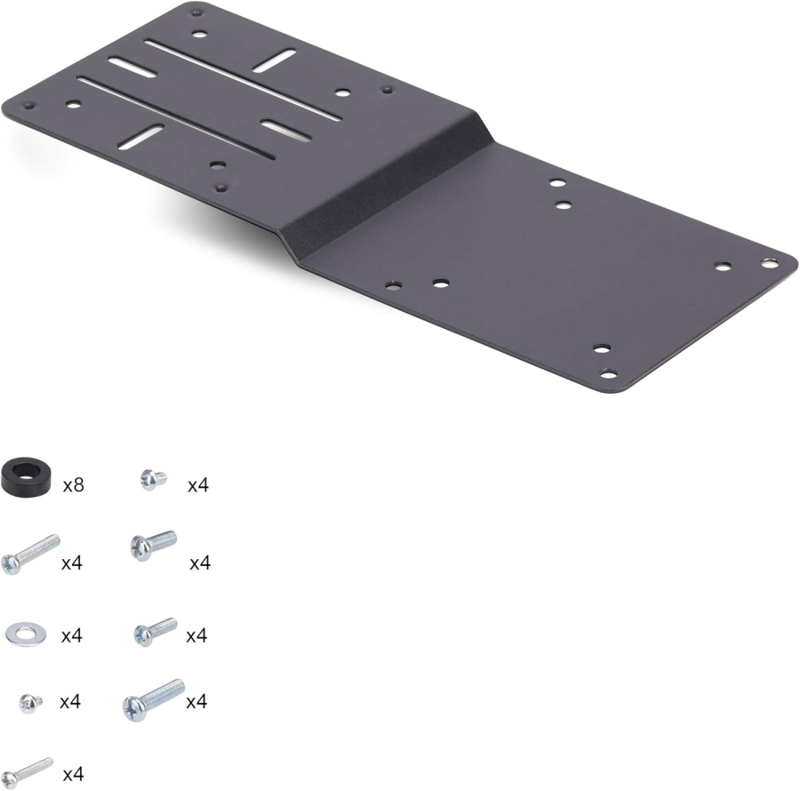 StarTech.com Placa Adaptadora VESA para Mini PC, NUC y Estaciones de Acoplamiento (Montaje ahorrador de espacio en la parte trasera del monitor (VESA 75x75/100x100) – Incluye kit de montaje.)