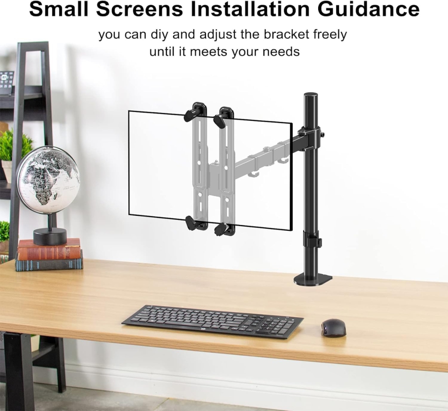 Suptek Adaptador VESA para Monitores No-VESA 13-27" – Soporte de Acero (La solución inteligente para pantallas sin orificios VESA: sujeción segura para cada setup.)