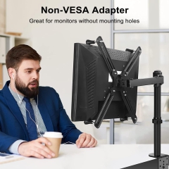 Adaptador Suptek NO VESA del kit de soporte para brazo de monitor para pantallas de 13 a 27 pulgadas, apto para 75 × 75 mm y 100 × 100 mm WK002