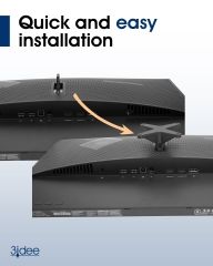 Adaptador VESA compatible con el monitor Omen by HP 25 (Z7Y57AA) - 75x75mm
