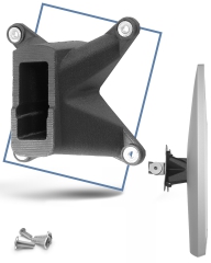 Adaptador VESA compatible con HP Omnistudio X All-in-one PC (32-c0073ng 32-c0075ng, 32-c0077ng, 32-c0177ng, 32-c0275ng, 32-c0670ng, 32-c0770ng, 32-c0777ng) - 75x75mm