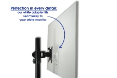 Adaptador VESA compatible con la serie de monitores inteligentes Samsung M8 (LS32BM801, LS32BM80G, LS32BM80P) - 75x75mm