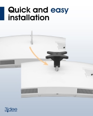 Adaptador VESA compatible con monitor curvo Samsung de 34" (serie CJ79) - 75x75mm
