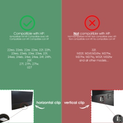 Adaptador VESA compatible con monitor HP (32f)- 75x75mm