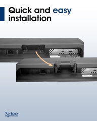 Adaptador VESA compatible con monitor HP (32s) - 75x75mm